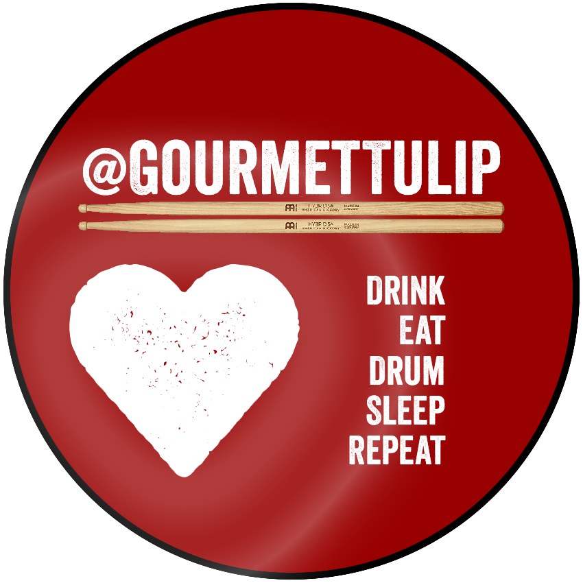 Logo @GourmetTulip auf #Twitter - Drink - Eat - Drum -Sleep -Repeat