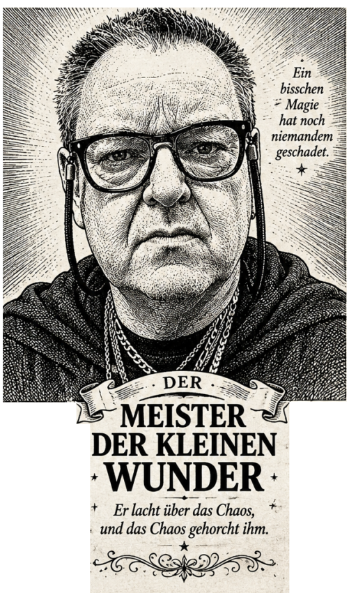 Der Meister der kleinen Wunder + Er lacht über das Chaos und das Chaos gehorcht ihm. 